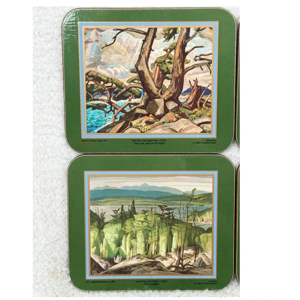 Vintage Jason Coasters Scenic Painting Art Gallery of Ontario Set 6 Box